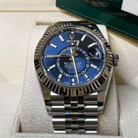 blue sky dweller rolex|Rolex Sky-Dweller price range.